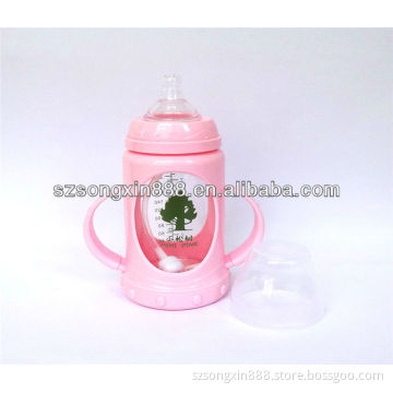 240ml new design BPA free glass baby bottle